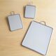 Set of three vintage barber mirrors