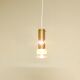 Set of two brass and glass pendant lamps for Örsjö Belysning, Sweden 1960's