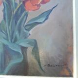 Bouquet of Tulips painting by Gauthier 20th century