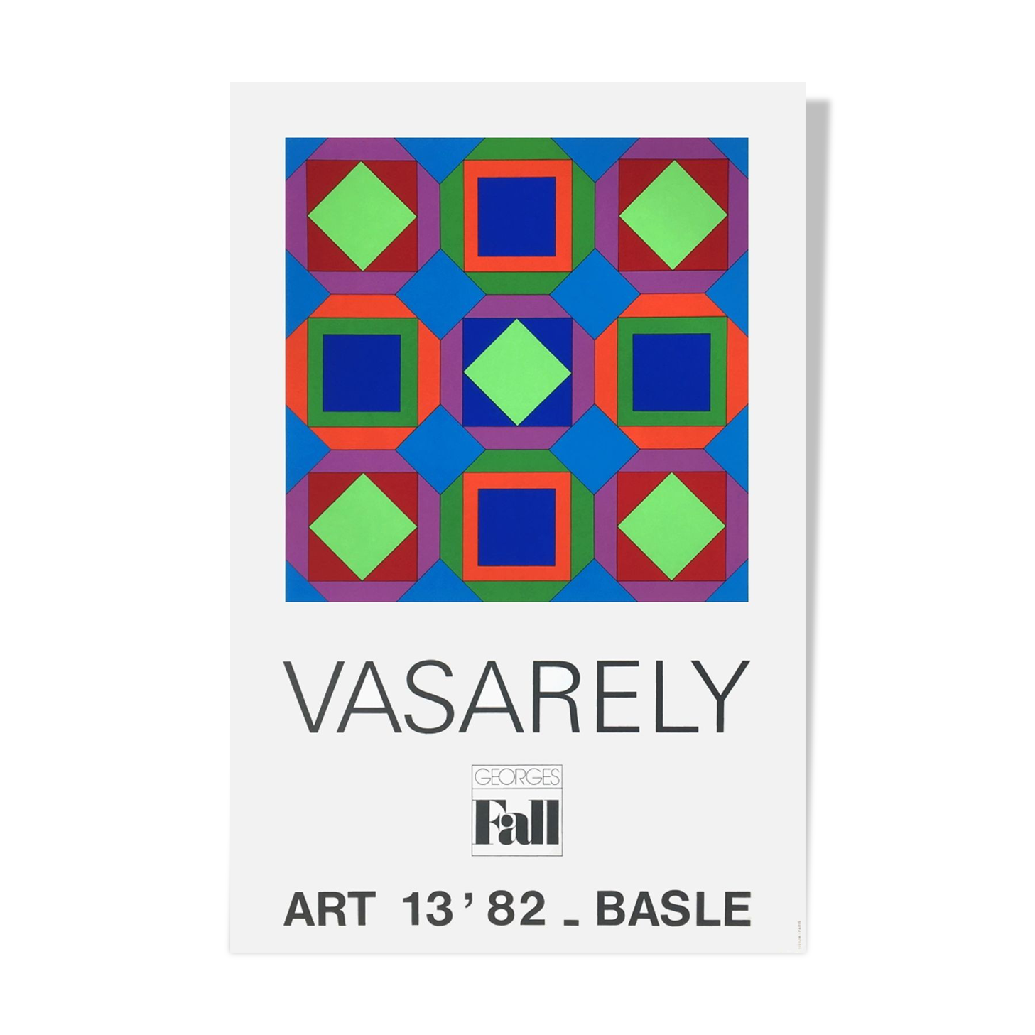 Victor vasarely serigraphie art basel 1982