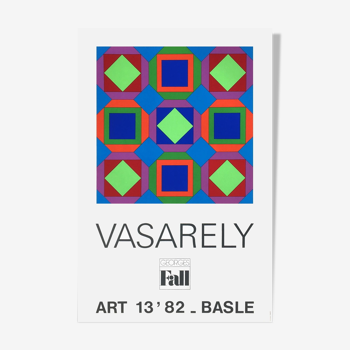 Victor vasarely serigraphie art basel 1982