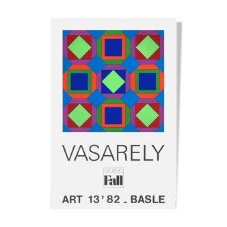 Victor vasarely serigraphie art basel 1982