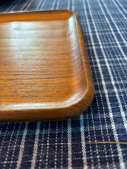 pair of teak trays - Sweden 1950s/60s