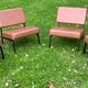 Vintage drivers, Armchair, Metalor French manufacture set of 4