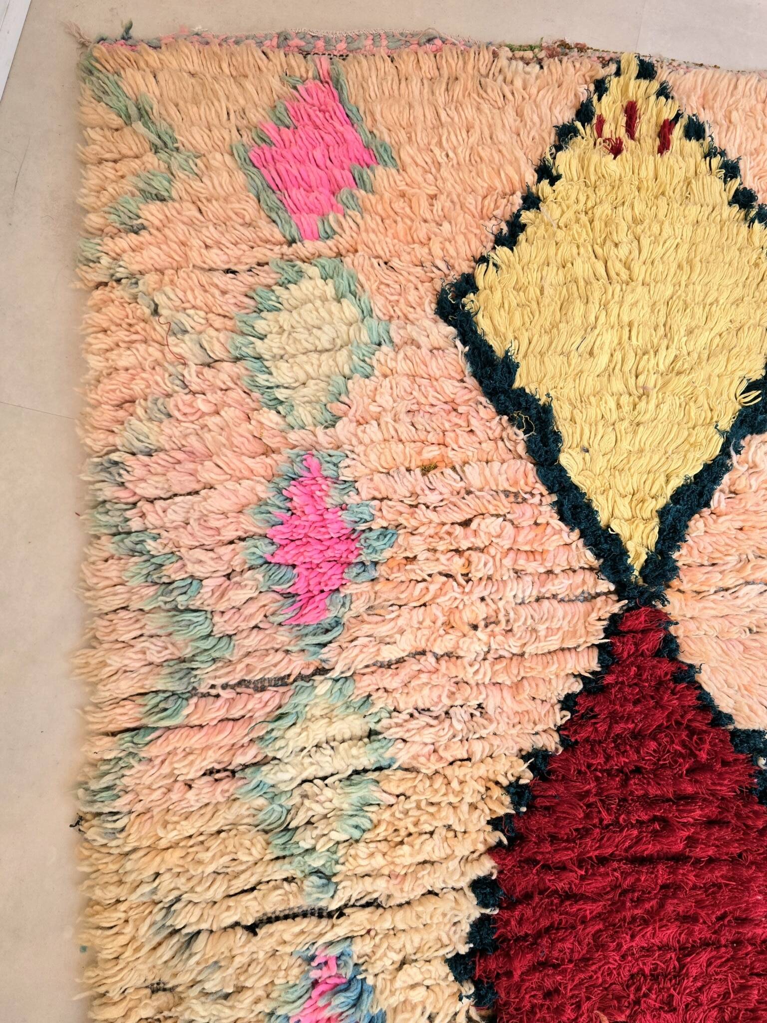 Tapis Boucherouite 225x105cm