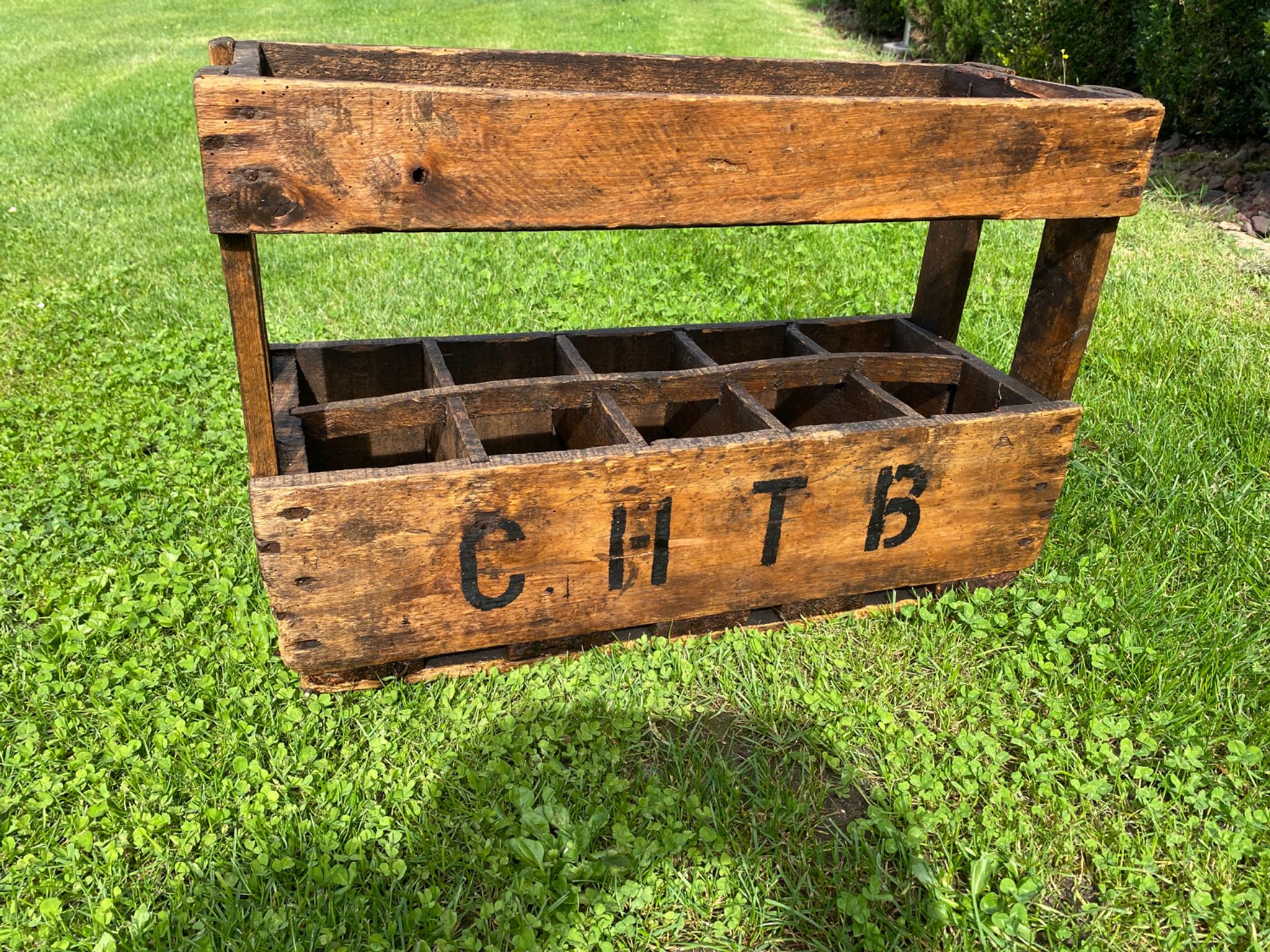 Old bottle rack