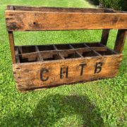 Old bottle rack