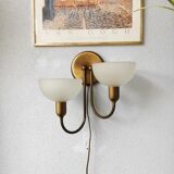 Vintage wall lamp Steinhauer gold, eighties