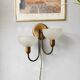 Vintage wall lamp Steinhauer gold, eighties