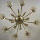 Venetian chandelier in golden murano glass, 8 arms of light