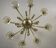 Venetian chandelier in golden murano glass, 8 arms of light