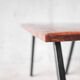 Solid wood coffee table and metal feet-1960