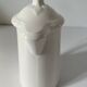 Chocolatière ancienne en faïence blanche Digoin Sarreguemines années 50-60