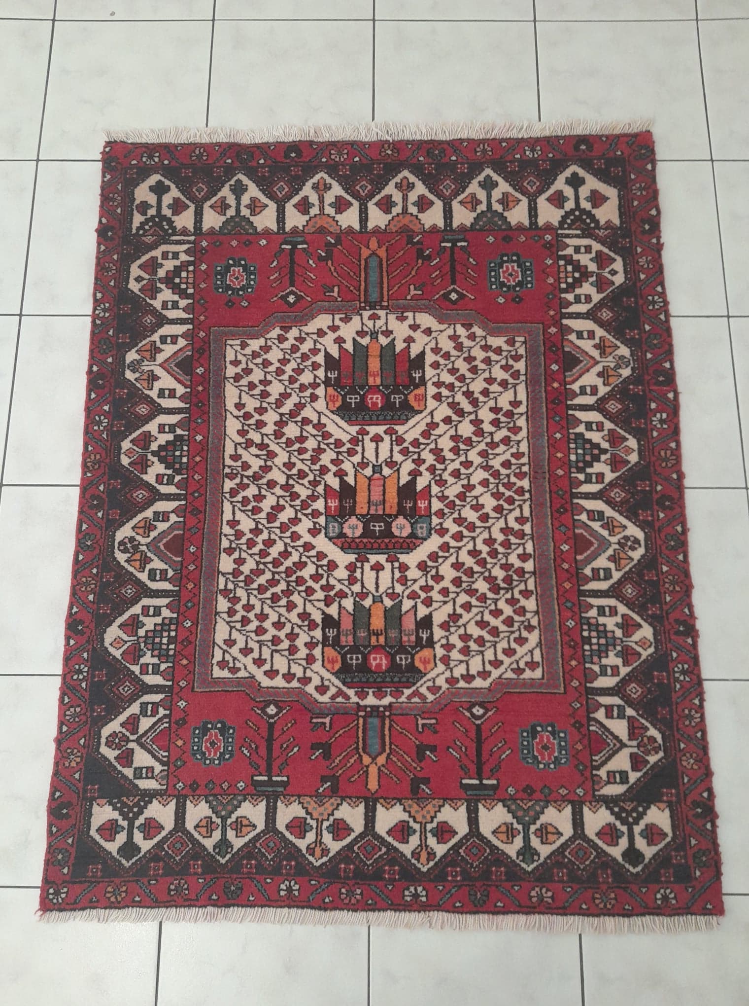 Handmade Persian rug Afshar 145x110cm