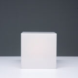 Plexi cubic lamp, Harco Loor, 80s, Netherlands