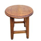 Solid wood farm stool
