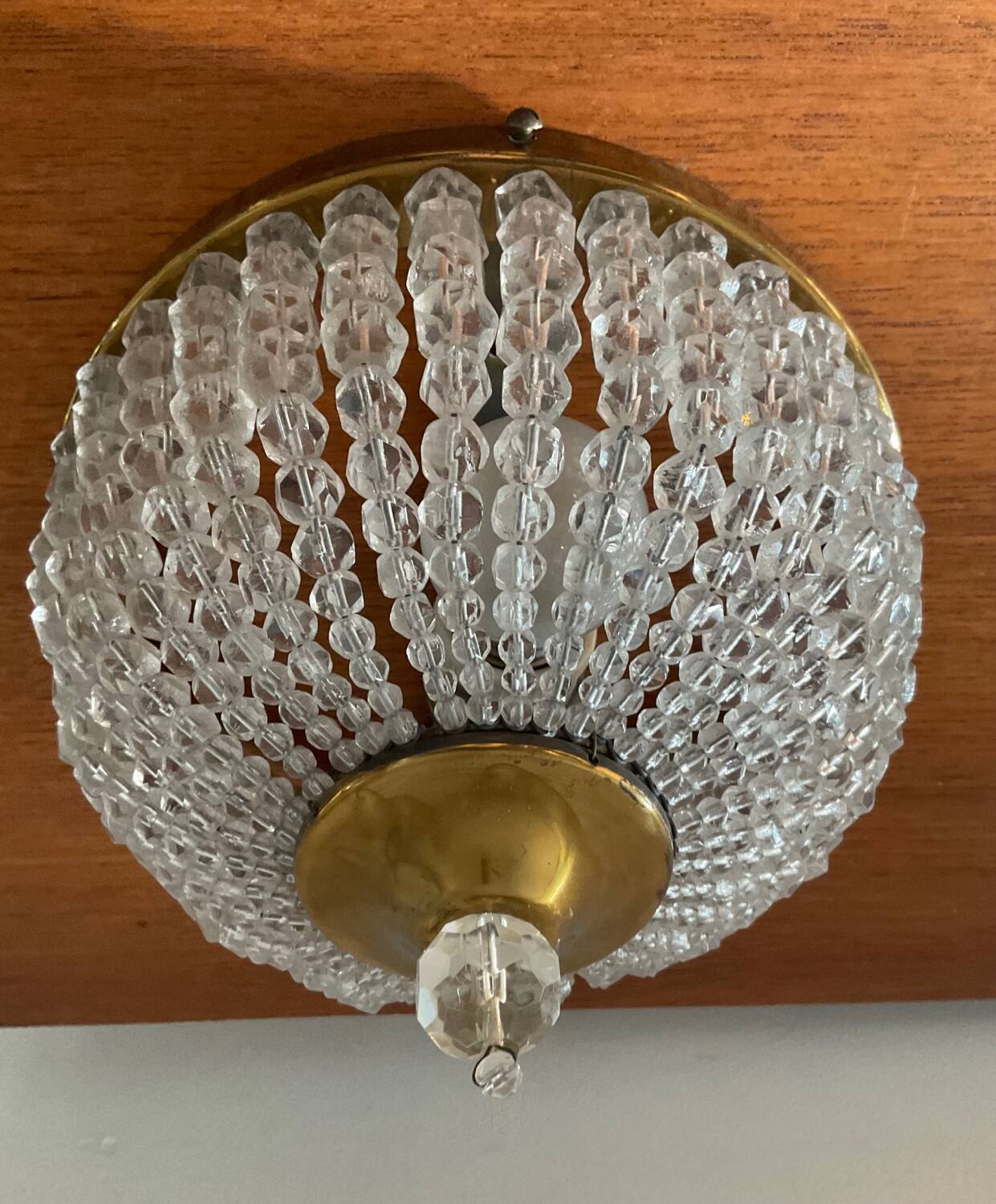 Vintage ceiling light with tassels from the 70s