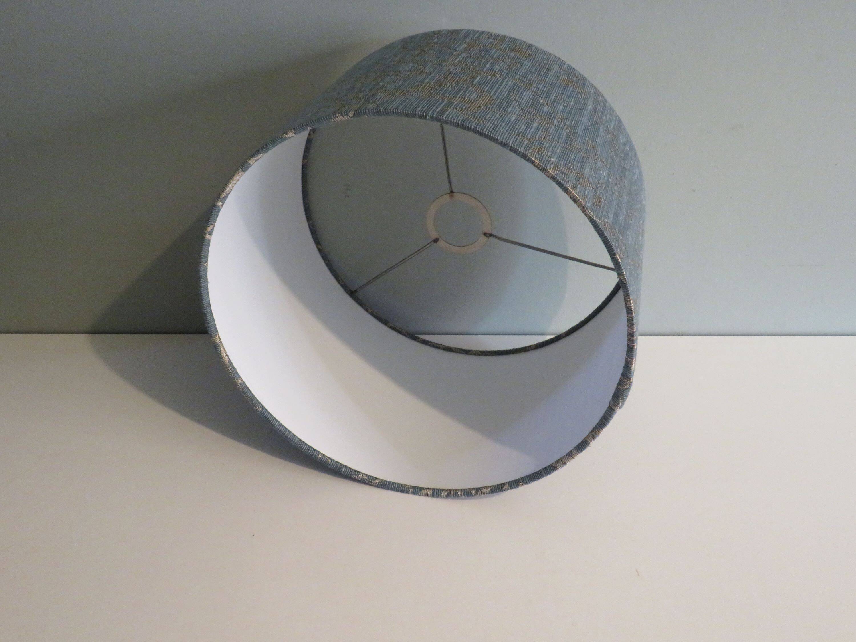 Lampe de table vintage en céramique avec abat-jour sur mesure.