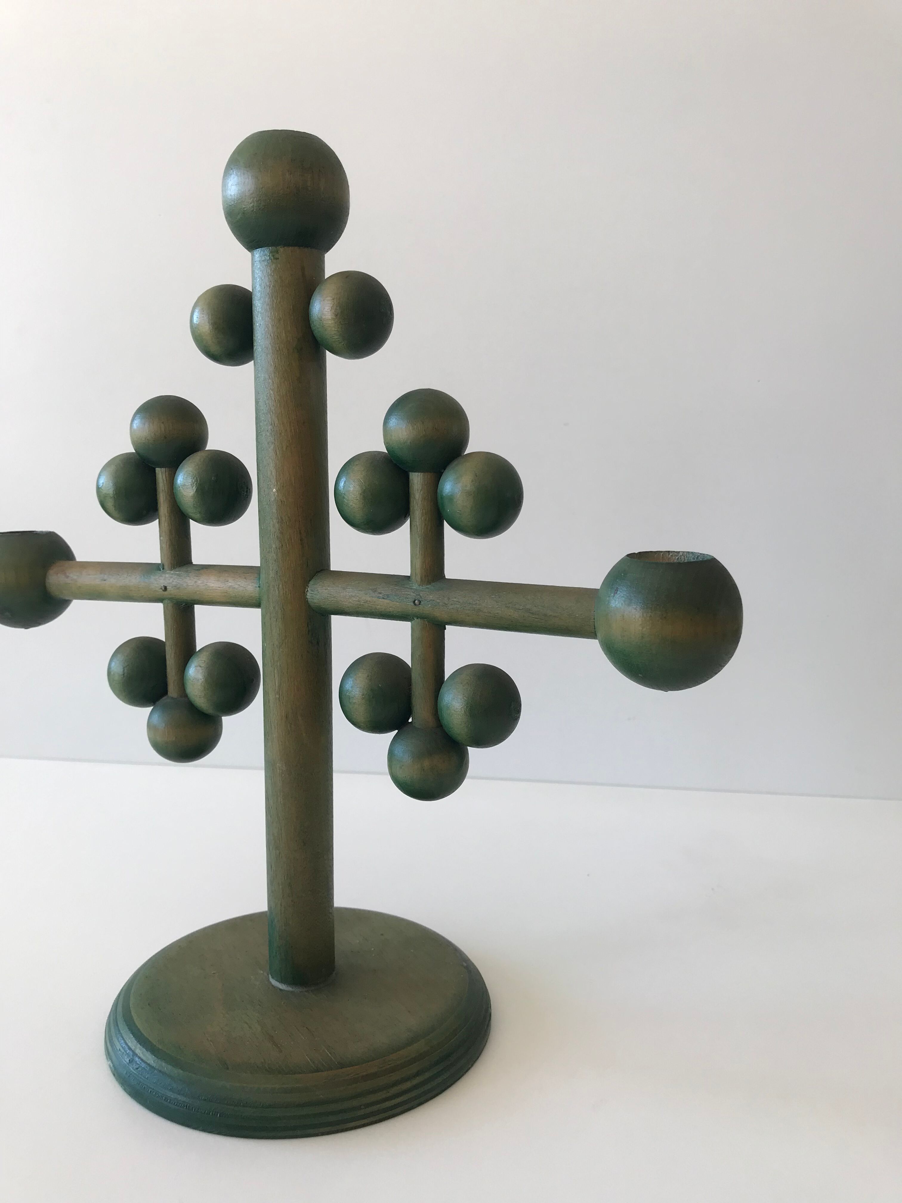 Finnish wooden candlestick
