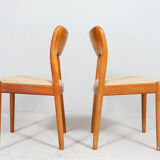 Niels Koefoed for Hornslet, 4 chairs / dining chairs, model '177', teak, 1960s, Denmark.