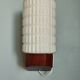Wall lamp in opaline and vintage teak