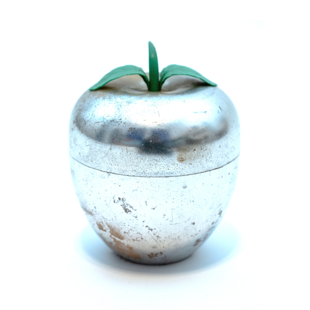 Vintage silver plastic ice cube