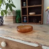Vintage amber ashtray 60-70s