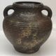 Vase West Germany marron et doré