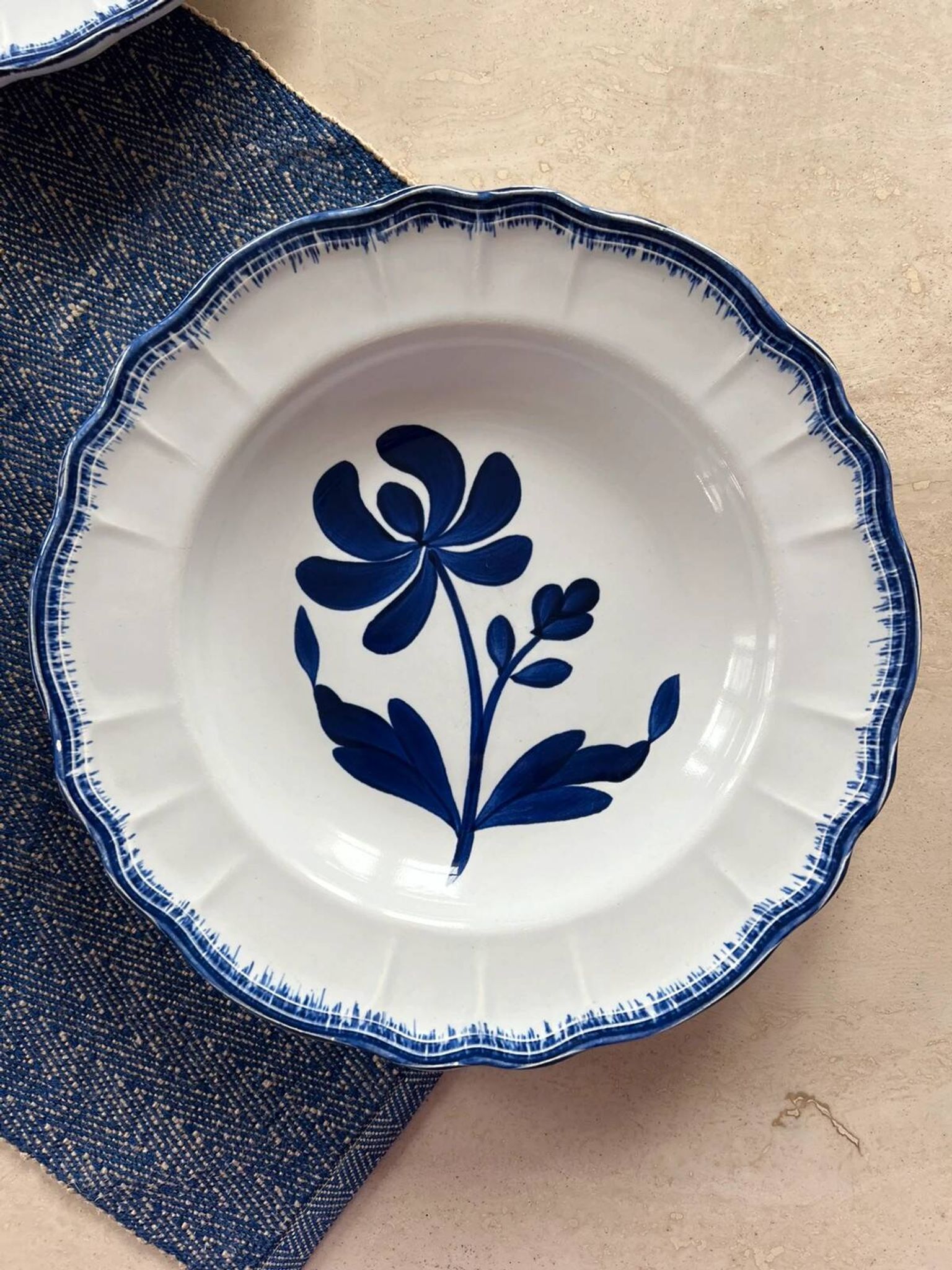 Lot de 3 assiettes creuses Thebes Salins