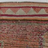 2x12 shades of pale orange vintage runner rug