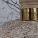 Table lamp in marble, brass and plastic, 1960