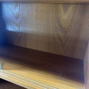 Pair of large vintage wooden display cabinets – 1960s/70s