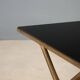 Coffee table from the 1950s-60s with a brass base.