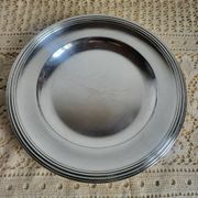 CHRISTOFLE Round Plate in silver-plated metal