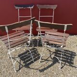 Lot de 4 chaises de jardin / bistrot