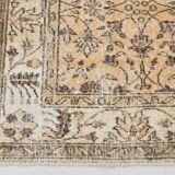 5x9 Bordered Floral Turkish Vintage Area Rug, 159x290Cm