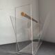 Vintage Roche Bobois plexiglass magazine door