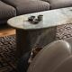 Table basse Boomerang en marbre italien de forme libre et organique