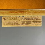 Vintage rectangular mirror Deknudt – polished aluminium frame – Belgium 1970s