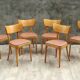 6 chaises bistrot Thonet en bois blond
