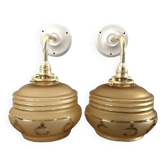 Pair of old wall lights