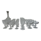 suite of 26 glasses + baccarat crystal carafe