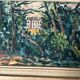 Original Swedish Oil on Panel "Houses in the Trees" Signed & Framed