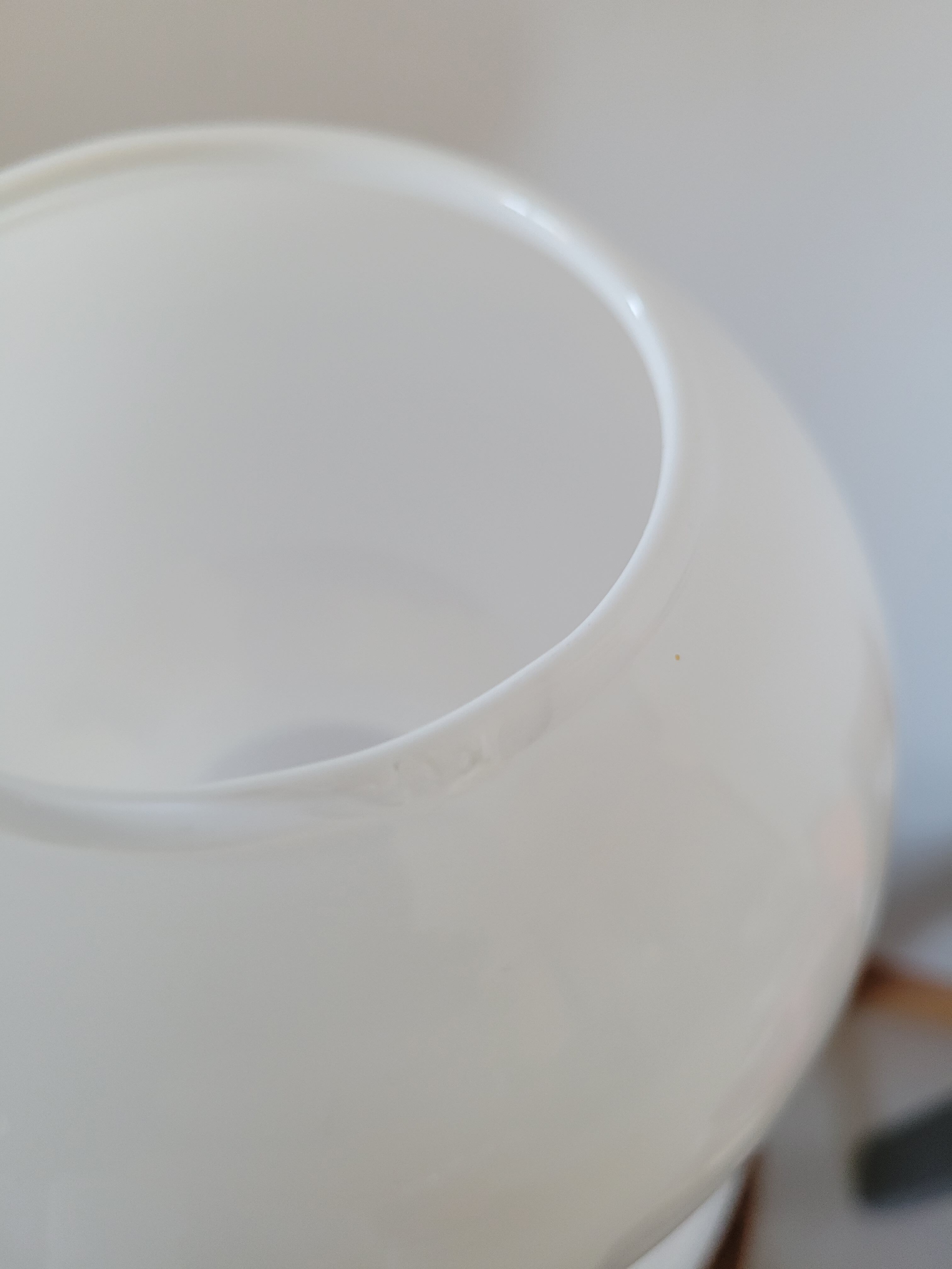 White opaline bubble vase