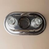 Argent Silverplated Metal Vintage Serving Set for Shots or Caviar-Tray, Ice Holders, Glasses, Italian 1970s Mid-Century Elegant