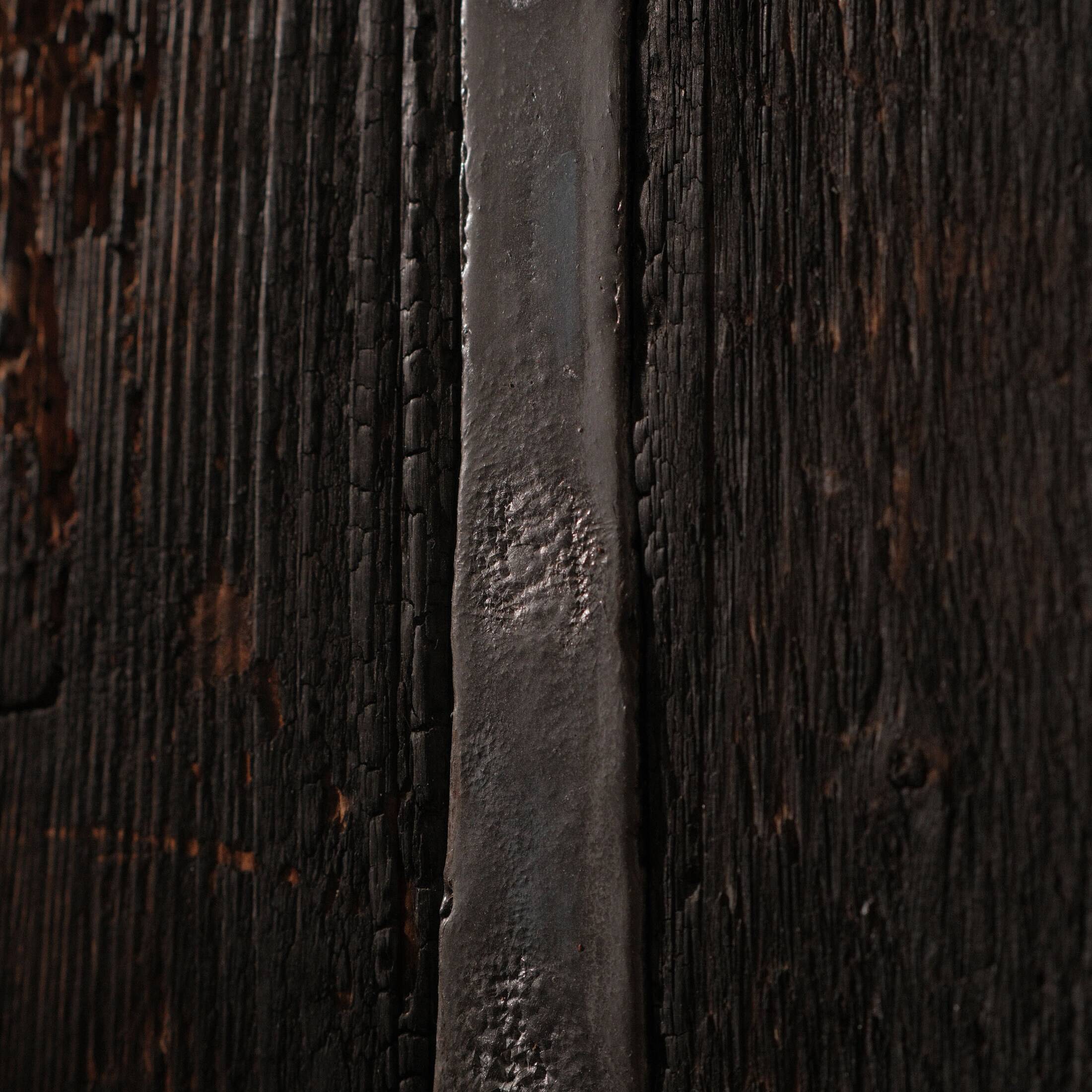 Sculpture in wood and lead