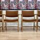 Set of 4 armchairs with "hans wegner" stamp 1960.