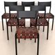 Piero Palange Werther Toffoloni Mod. Chaises de salle à manger 993 pour Montina 1960 Set de 6