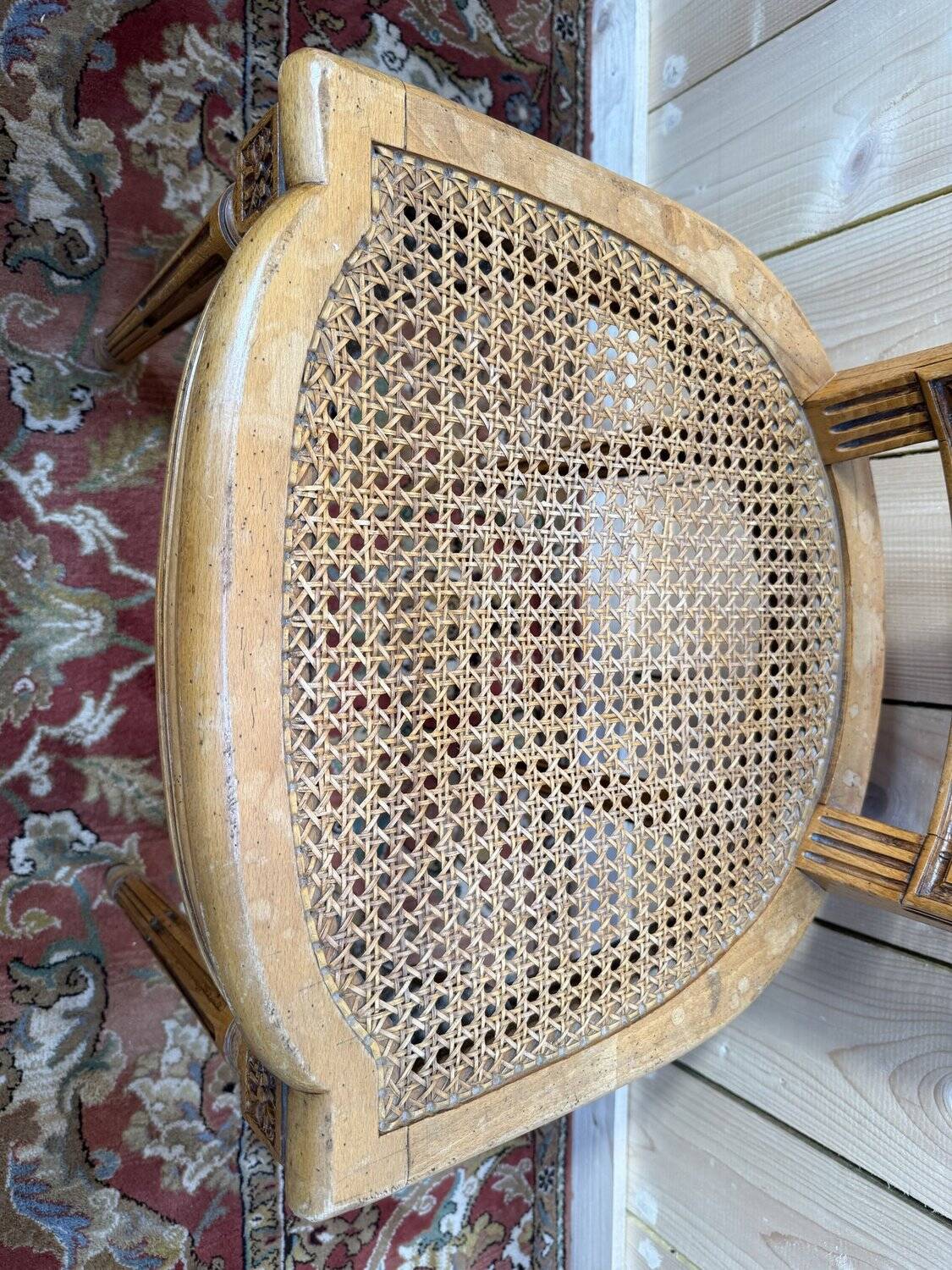Set of 6 caned chairs in Louis XVI style