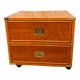 Gautier “Marine” bedside table in wood and brass, 1991